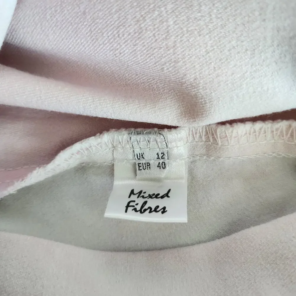 Vintage Y2K Light Pink Tie Dye Pleated Mini Skirt Mid Rise UK Made in England S